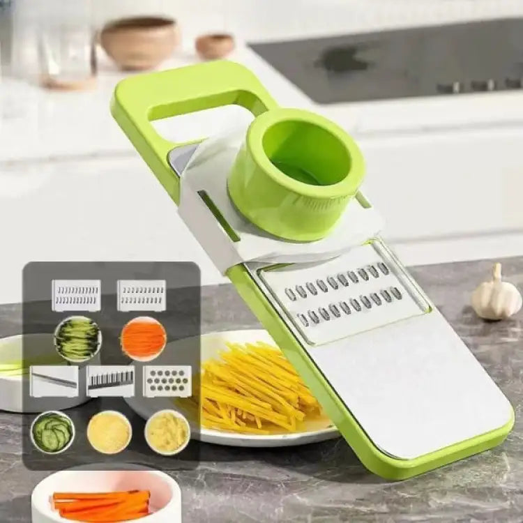 5in1 Vegetable Stainless Steel Cutter (with Box Packing)